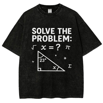 Solve The Problem Funny 67 Meme Vintage Distressed T-shirt