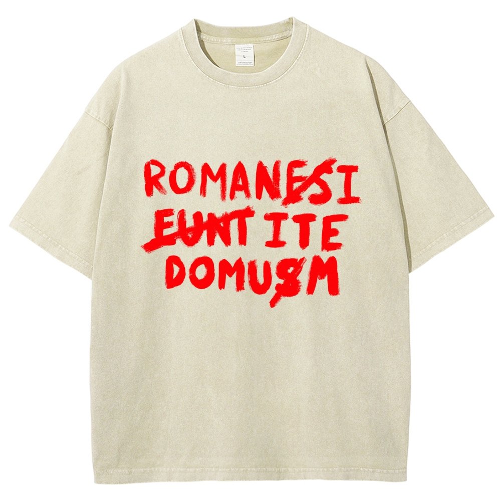 Romani Ite Domum Vintage Distressed T-shirt