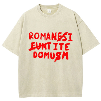 Romani Ite Domum Vintage Distressed T-shirt