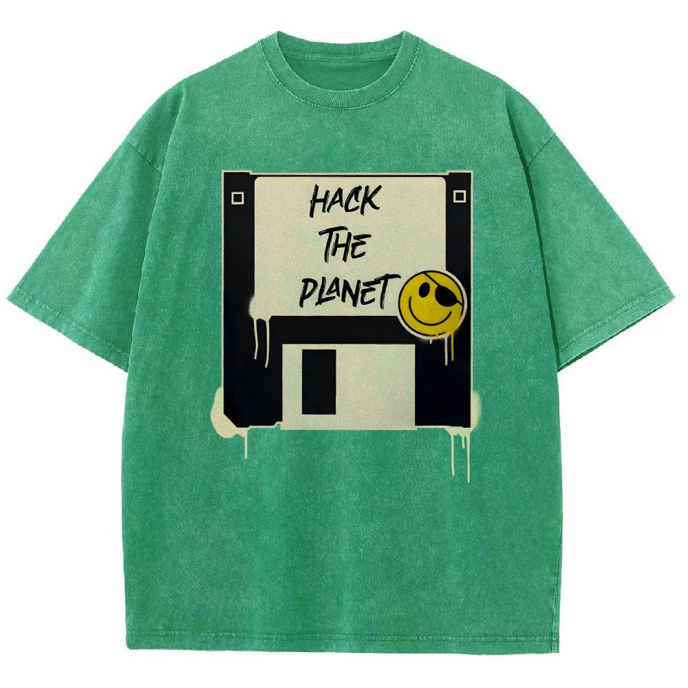 Hack The Planet Vintage Distressed T-shirt