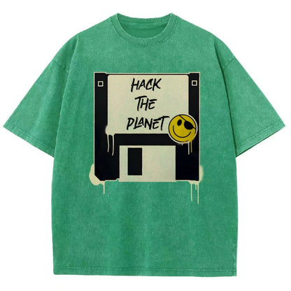 Hack The Planet Vintage Distressed T-shirt