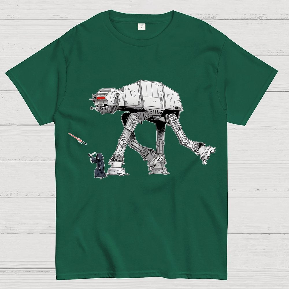 Walking the Galactic Robot Dog Funny Geek T-Shirt