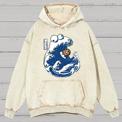 Sea Is For Cookie Vintage Distressed Hoodie