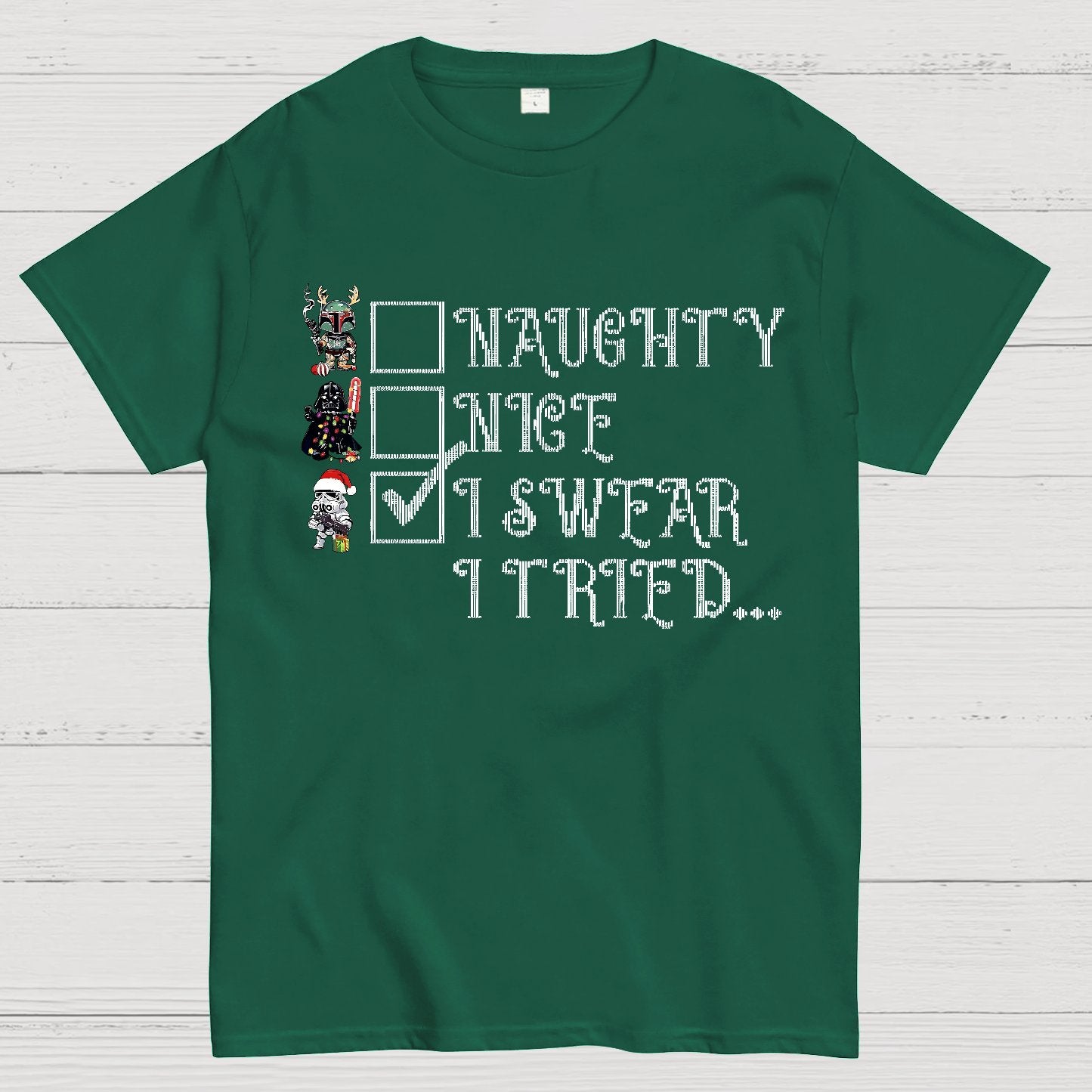 I Swear I Tried Christmas Geek T-Shirt