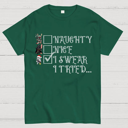 I Swear I Tried Christmas Geek T-Shirt