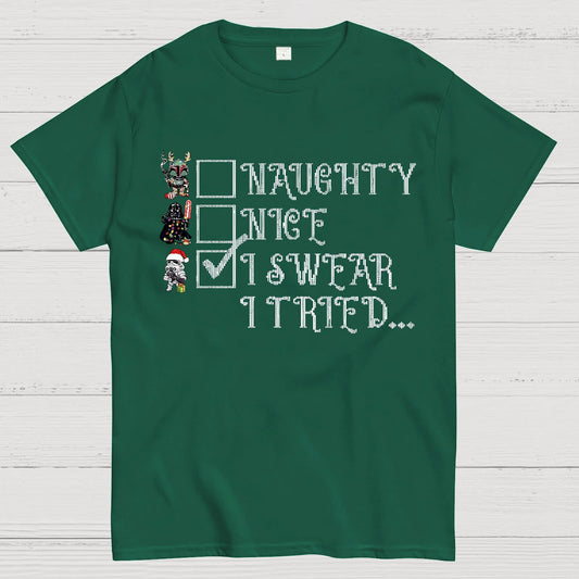 I Swear I Tried Christmas Geek T-Shirt