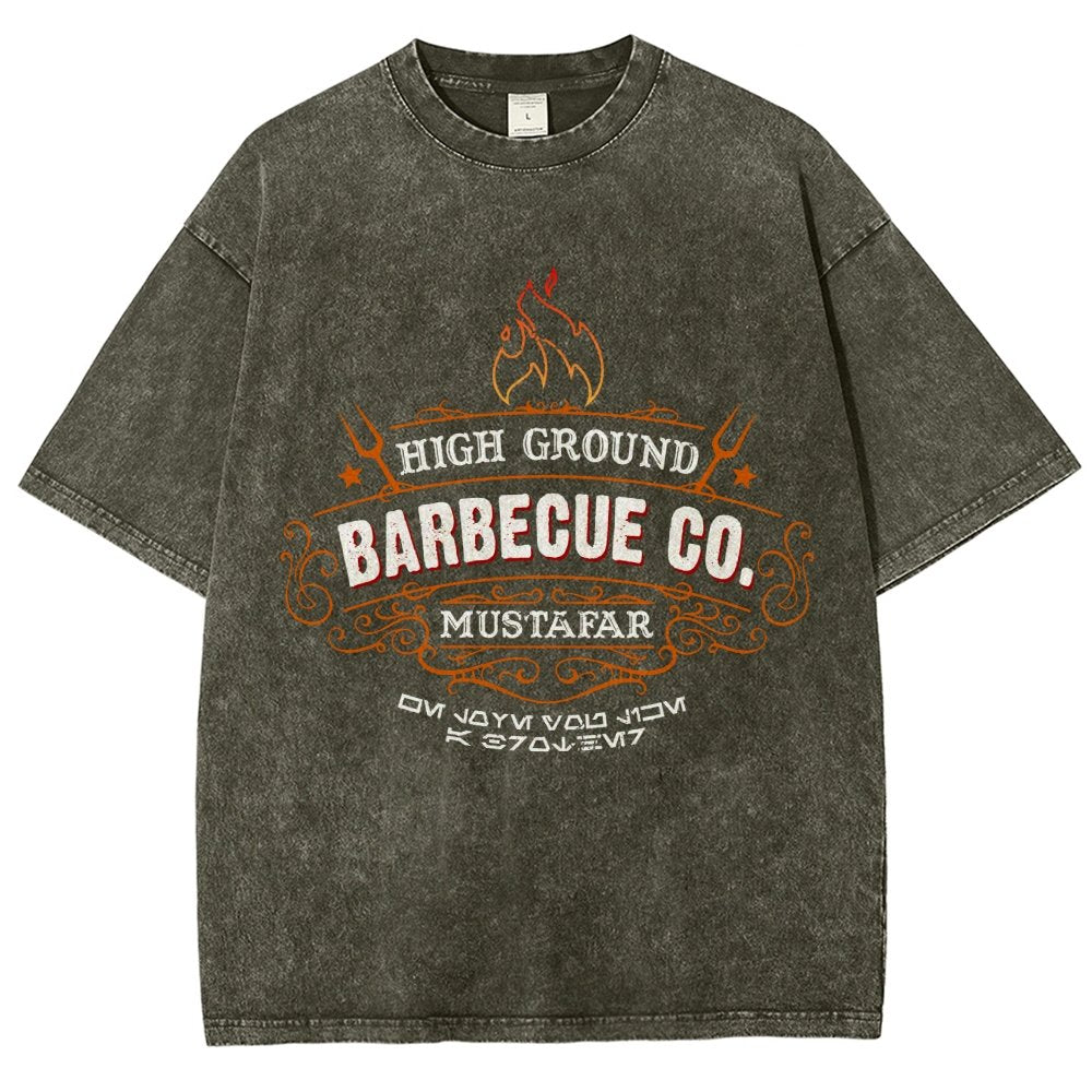 High Ground BBQ Vintage Distressed T-shirt