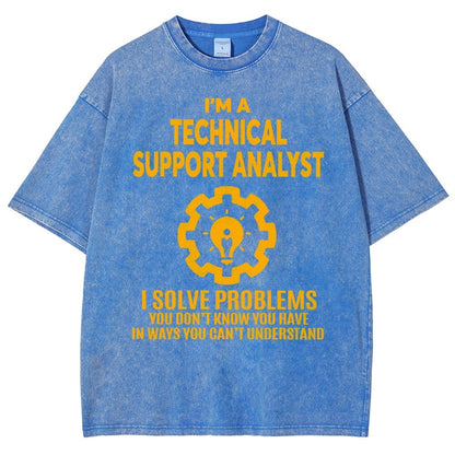 Technical Support Analyst Vintage Distressed T-shirt