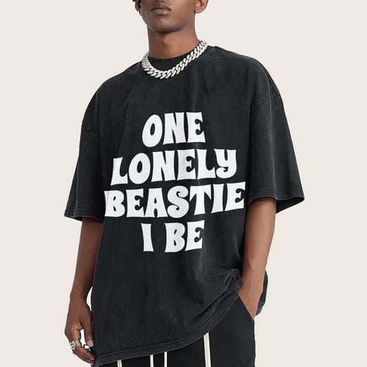 One Lonely Beastie I Be Vintage Distressed T-shirt