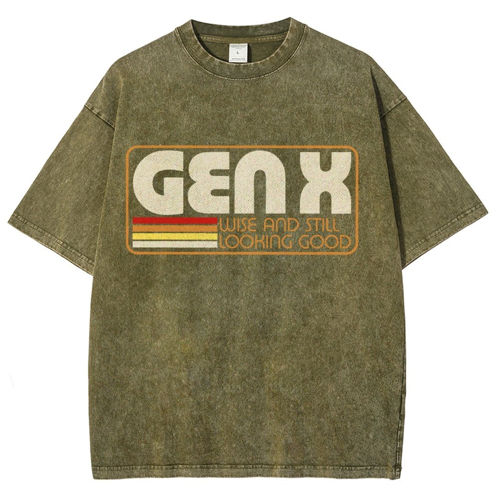 Gen X Vintage Quote Vintage Distressed T-shirt