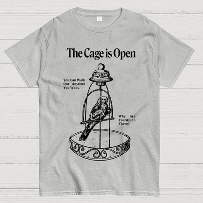 Bird in a cage Geek T-Shirt