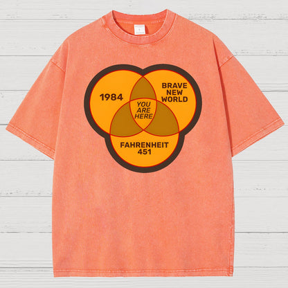 You Are Here Vintage Distressed T-shirt