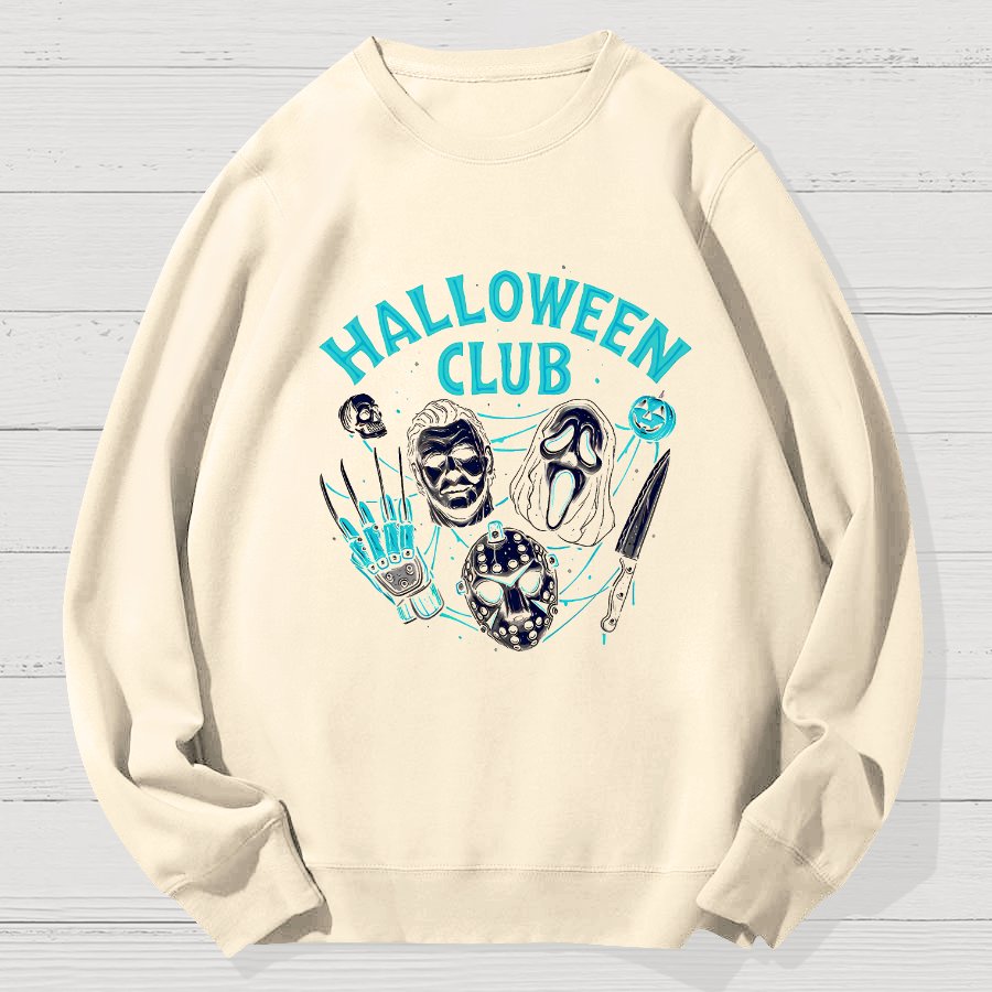 Halloween Club Geek Cotton Sweatshirt