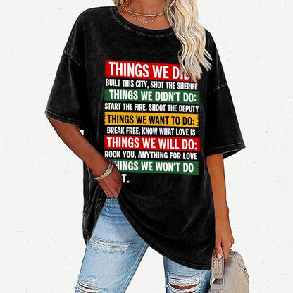 Things We Did Vintage Distressed T-shirt