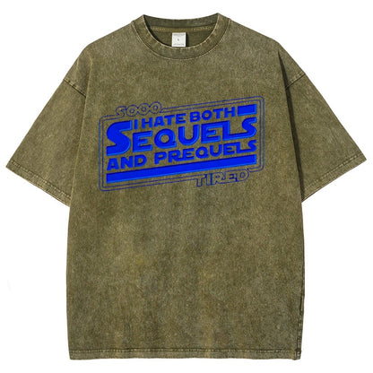 I Hate Sequels Vintage Distressed T-shirt