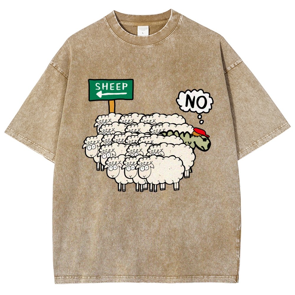 Don’T Be A Sheep Vintage Distressed T-shirt