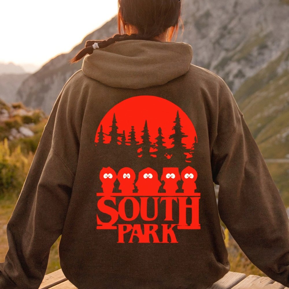Stranger Park Inspired Art Printed Back Unisex Cotton Hoodie