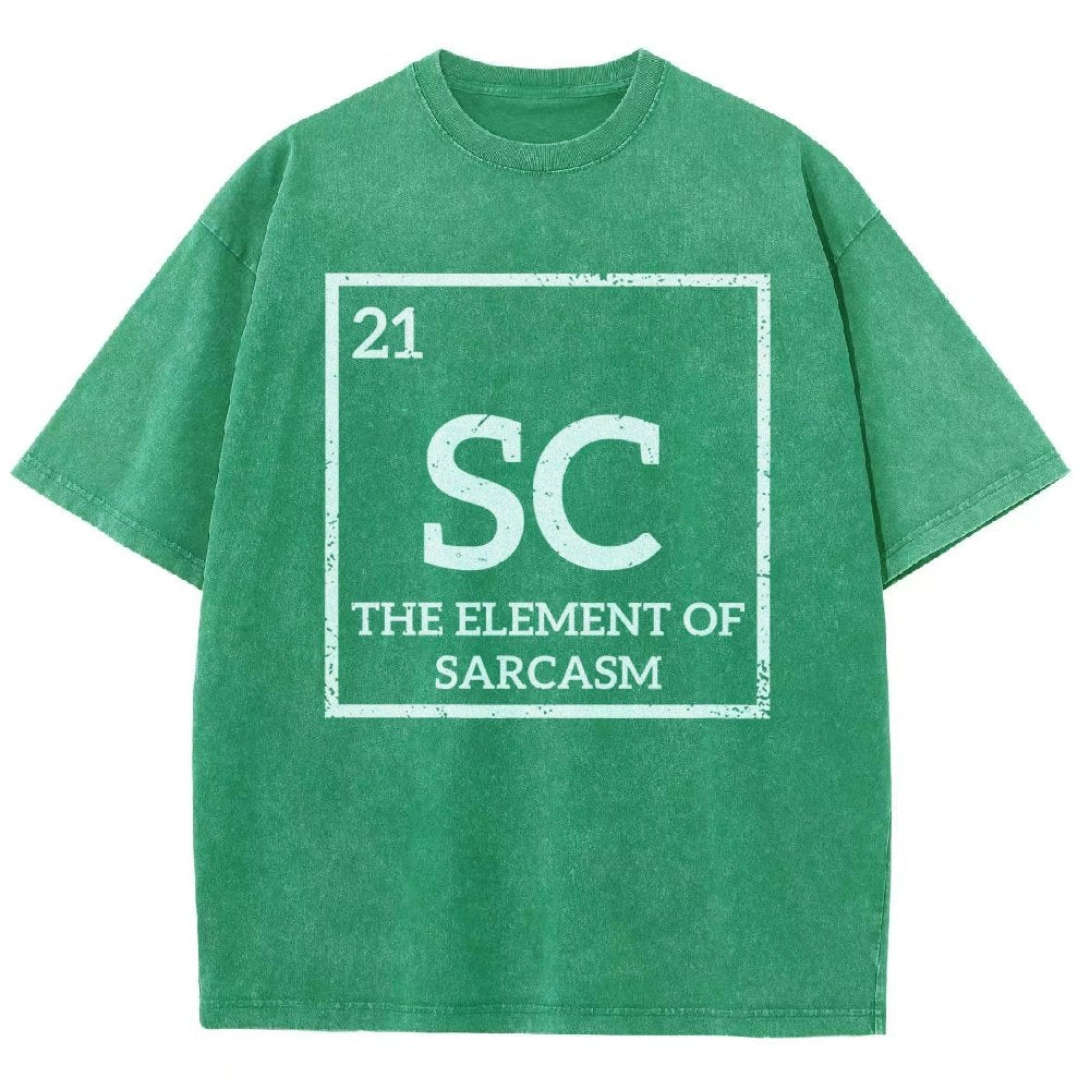 Sc The Element Of Sarcasm Vintage Distressed T-shirt