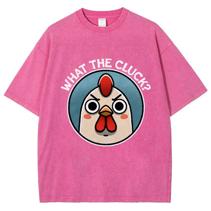 What The Cluck Vintage Distressed T-shirt