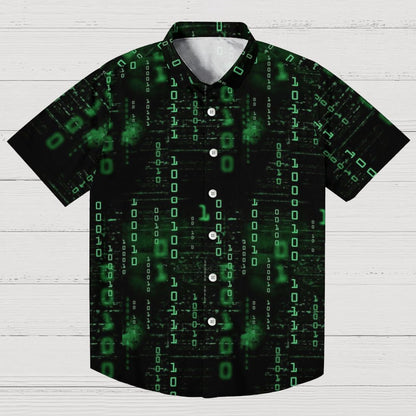 Binary Computer 1s and 0s Geeky Short Sleeve Shirt Geeky Shirt