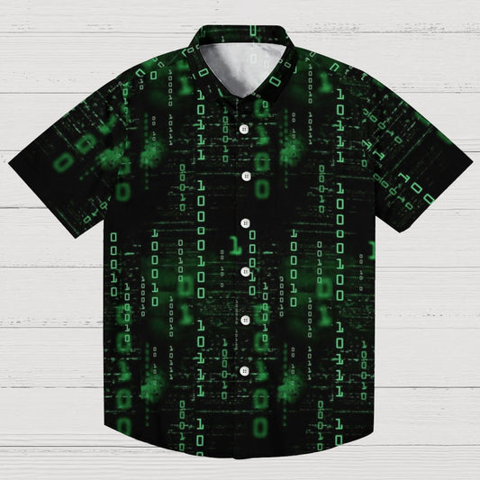 Binary Computer 1s and 0s Geeky Short Sleeve Shirt Geeky Shirt