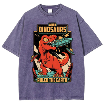 When Dinosaurs Ruled The Earth Vintage Distressed T-shirt