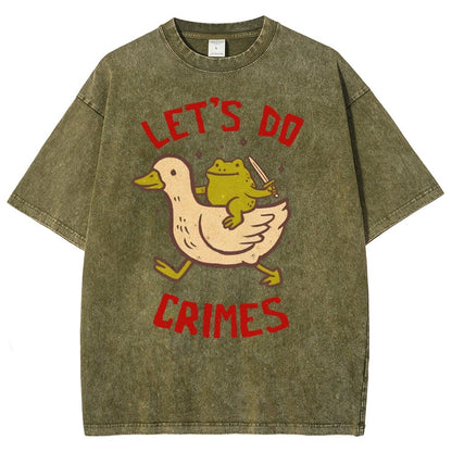 Let's do Crimes Vintage Distressed T-shirt