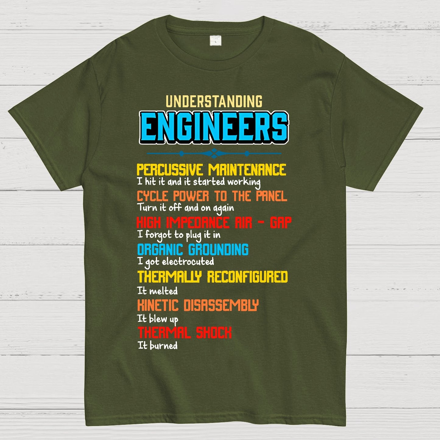 Funny Understanding Engineers Geek T-Shirt