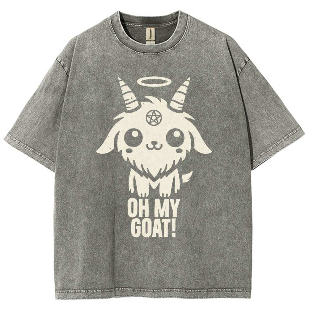 Oh my goat Vintage Distressed T-shirt