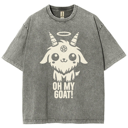 Oh my goat Vintage Distressed T-shirt