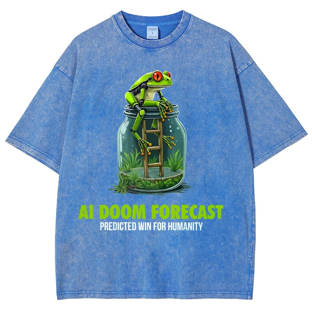 Doom Predicted Win for Humanity Vintage Distressed T-shirt