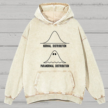 Math Statistics Normal Distribution Paranormal Distribution teacher gift Classic Vintage Distressed Hoodie