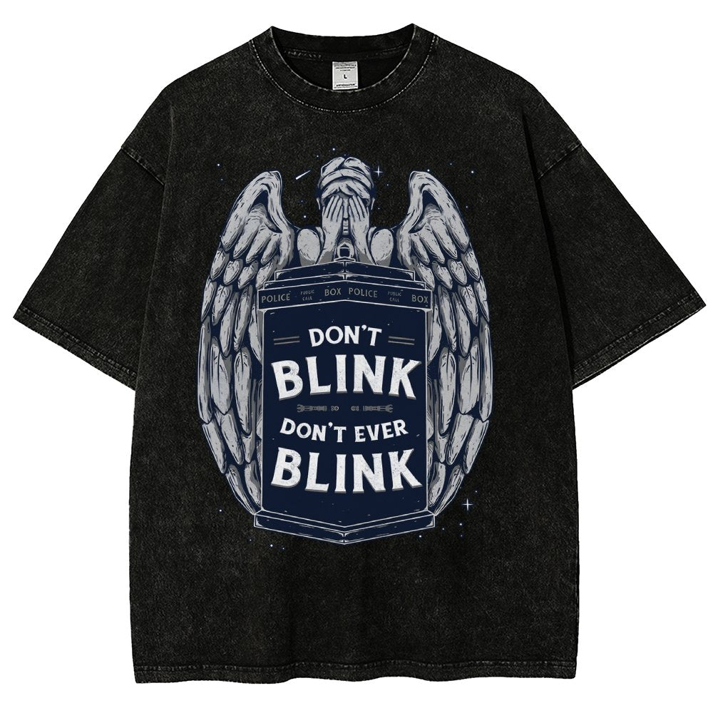 Don't Blink Vintage Distressed T-shirt