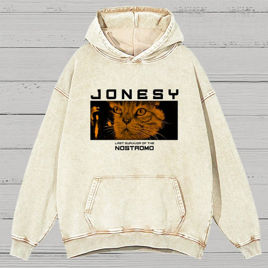 Jonesy Nostrocat Space Survivor Vintage Distressed Hoodie