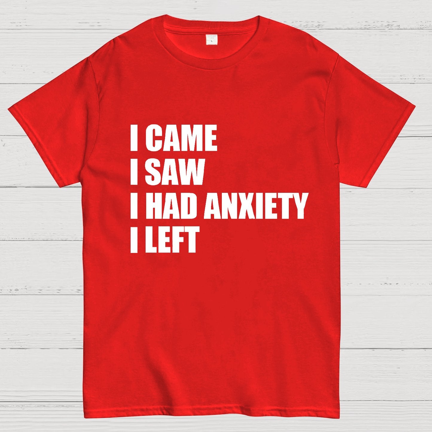 I Came I Saw and Have Anxiety I Left Geek T-Shirt