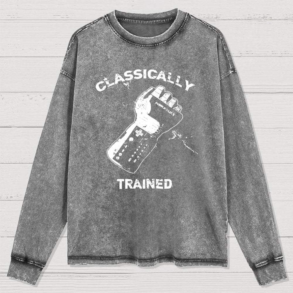 Classically Trained Gamer Washed Long Sleeve Tee