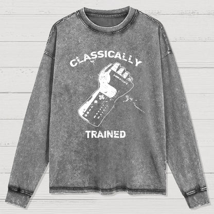 Classically Trained Gamer Washed Long Sleeve Tee