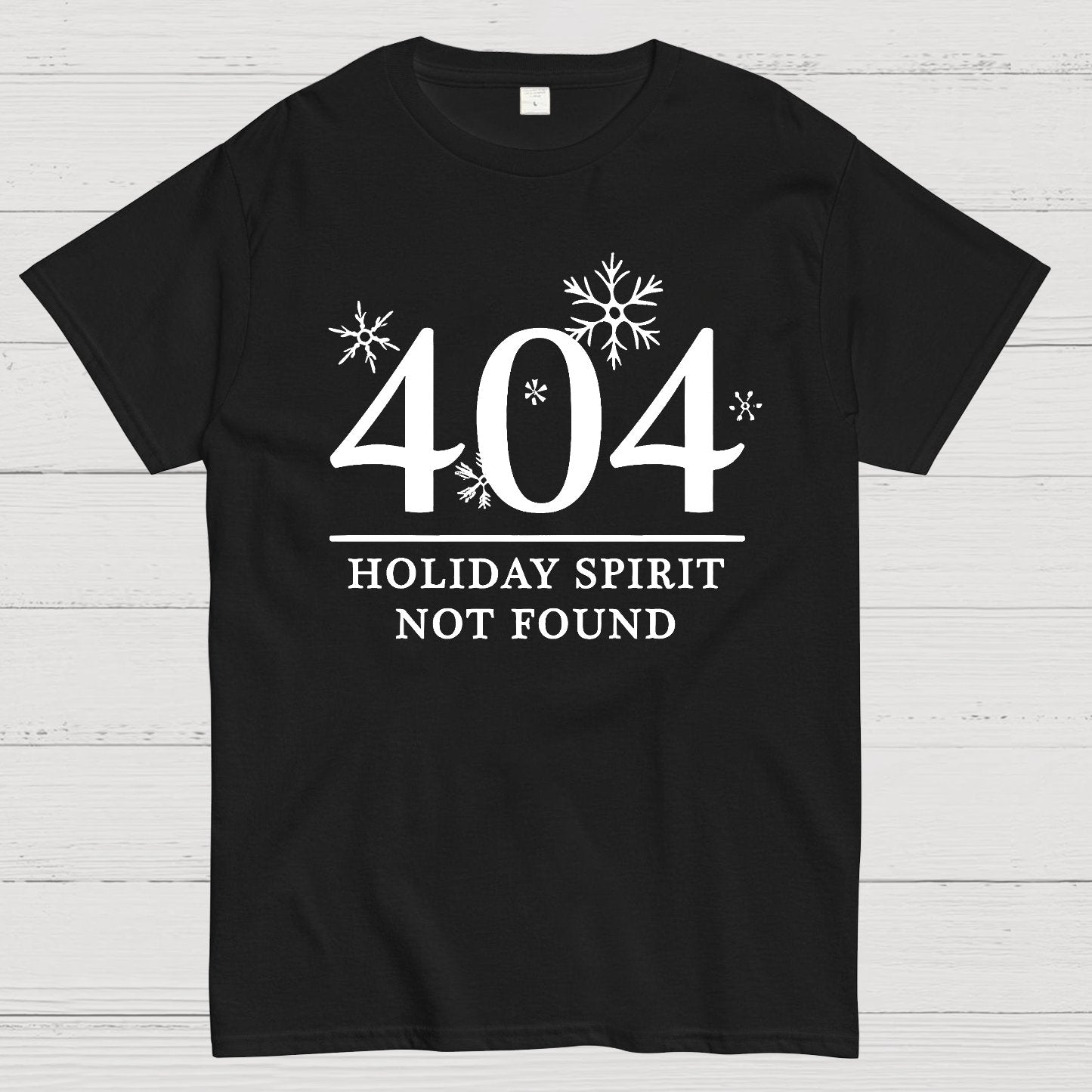 404 Holiday Spirit Not Found Geek T-Shirt
