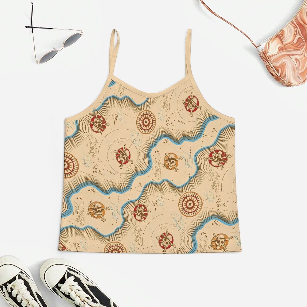 Skeleton Route Women's Geek Suspender Cami Set