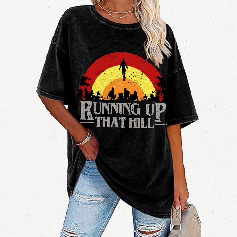 Running Up That Hill Vintage Distressed T-shirt