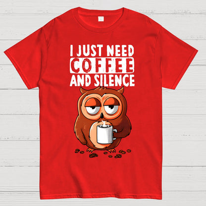Coffee And Silence Geek T-Shirt
