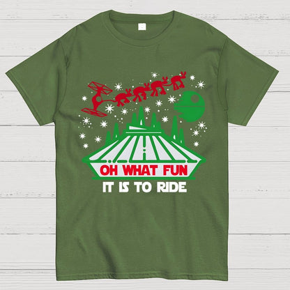 Oh What Fun It Is To Ride Christmas Geek T-Shirt