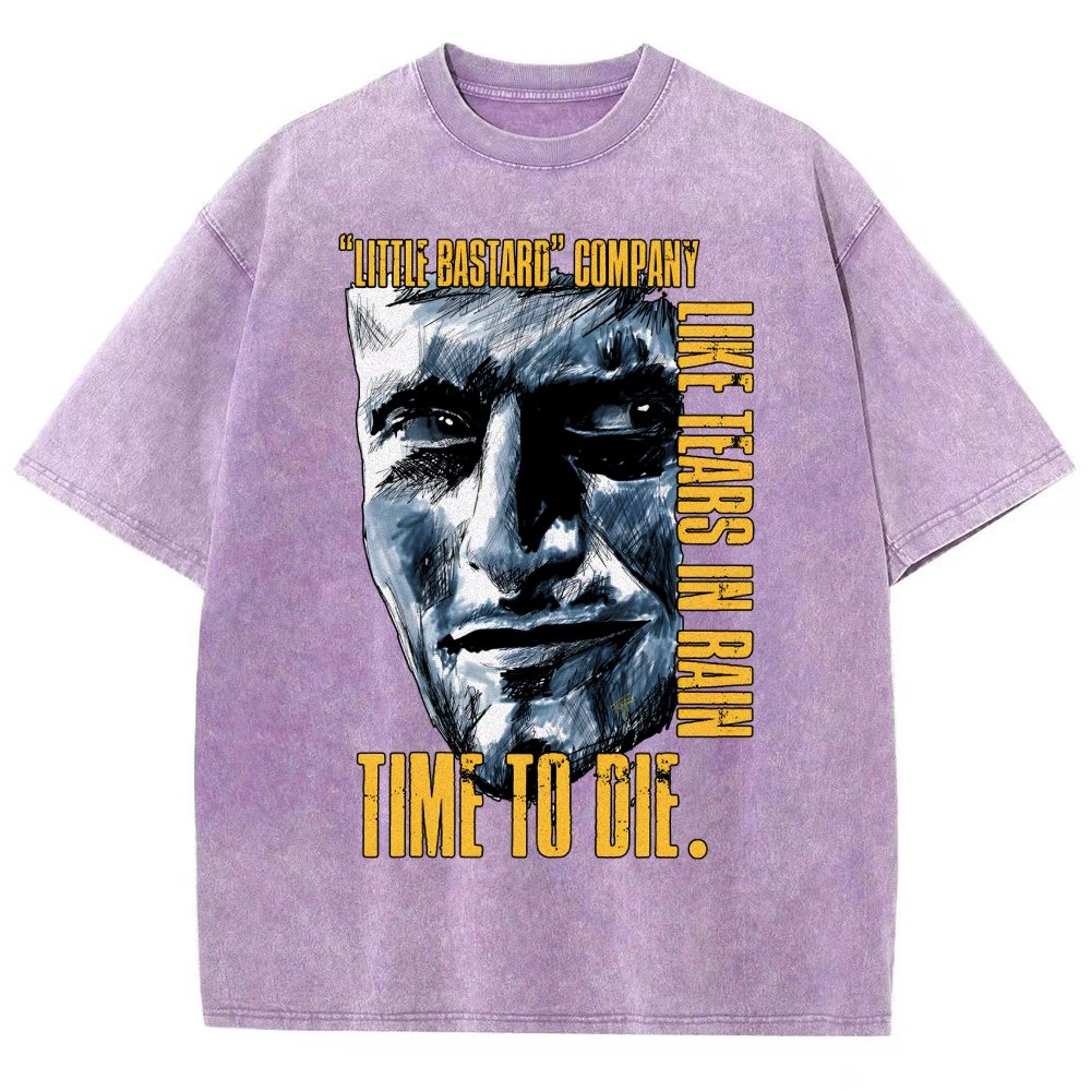 Time To Die Vintage Distressed T-shirt