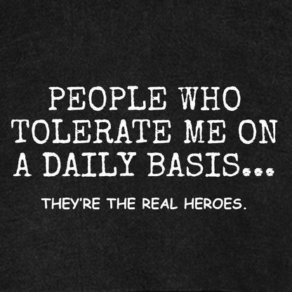 People Who Tolerate Me On A Daily Basis.Sarcasm Vintage Distressed Hoodie