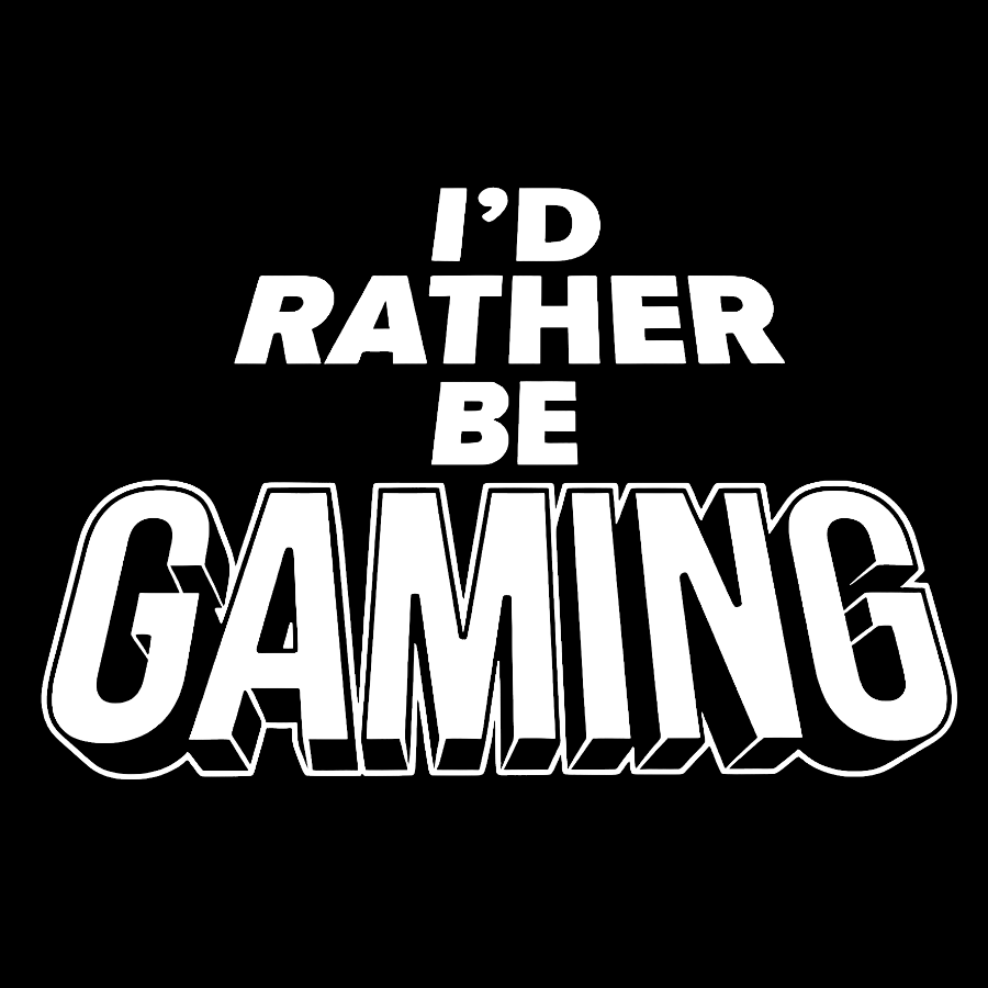 I'd Rather Be Gaming Geek T-Shirt