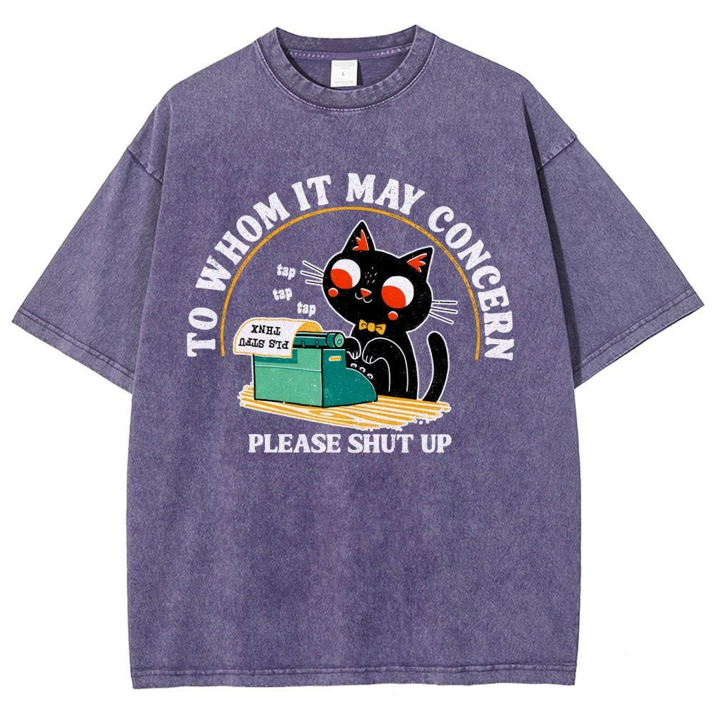 To Whom It May Concern Vintage Distressed T-shirt