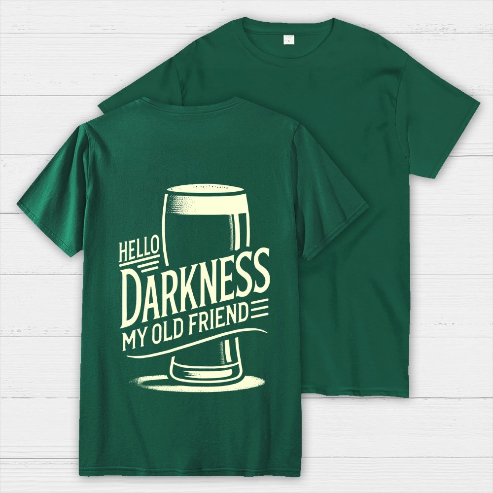 Hello Darkness My Old Friend Nerdy Front And Back Printing Geek T-Shirt