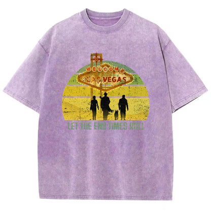 Let The End Times Roll Vintage Distressed T-shirt