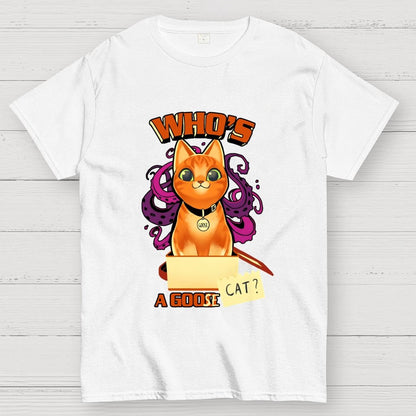 Who’s A Goose Cat Geek T-Shirt