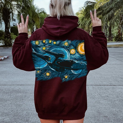 Printed Back Cotton Hoodie